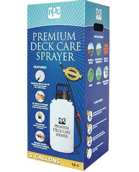 premium deck care sprayer  ppg porter paints