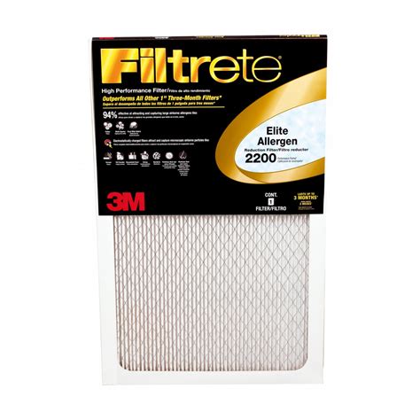 xx filtrete  elite allergen air filter