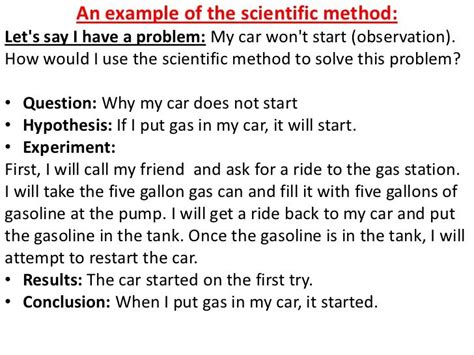 scientific method