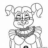 Coloring Fnaf Sister Baby Pages Printable Print Color sketch template