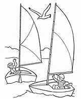 Boat Sailing Coloring Pages Ship Simple Getcolorings Getdrawings Drawing 03kb sketch template