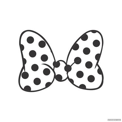 minnie mouse hair bow coloring page coloring pages
