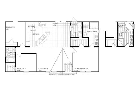 floorplan double wide clearance tfcbh oakwood homes  conroe oakwood homes floor