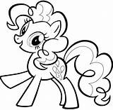 Pinkie Pinki Pony sketch template