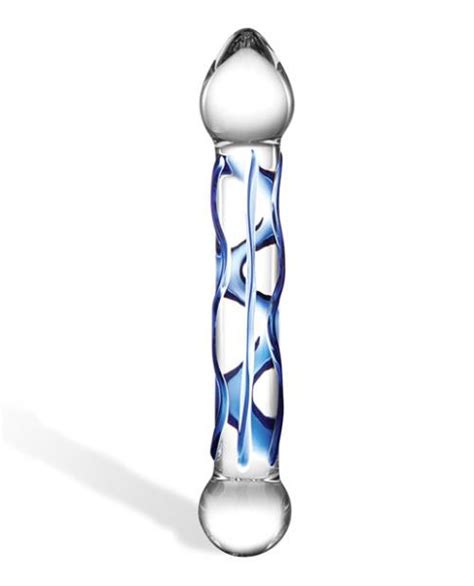 Glas 6 5 Inches Full Tip Textured Glass Dildo Clear On Literotica