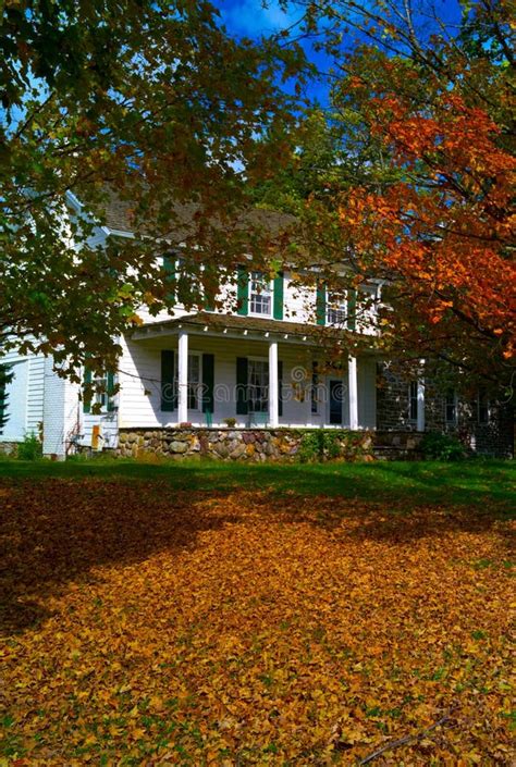 country house stock image image  fall country
