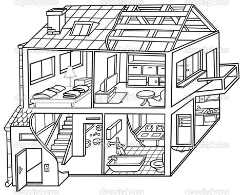 printable  house coloring pages gingerbread house coloring