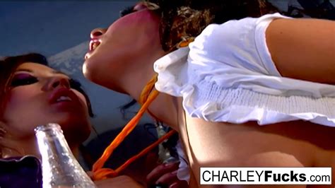 Charlie Has Some Slippery And Wet Fun With Sexy Brunette