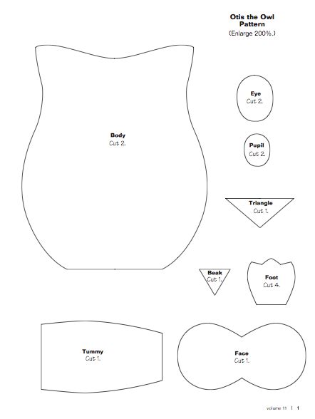 paper owl template owls      base template