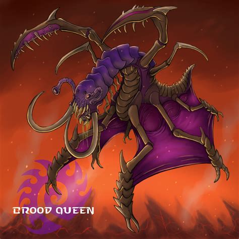 brood queen 🐛 starcraft zerg starcraft emotional art