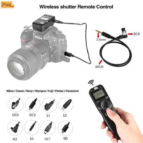 slr camera shutter remote pixel tw  wireless shutter remote control hot shoe remote digital