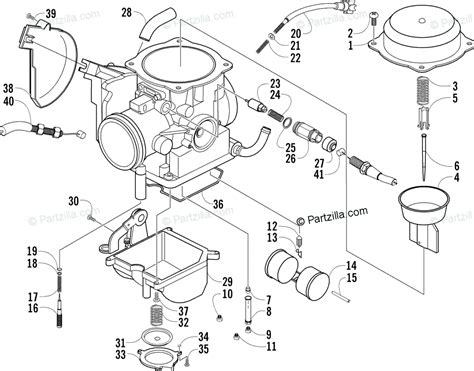 arctic cat atv  oem parts diagram  carburetor partzillacom