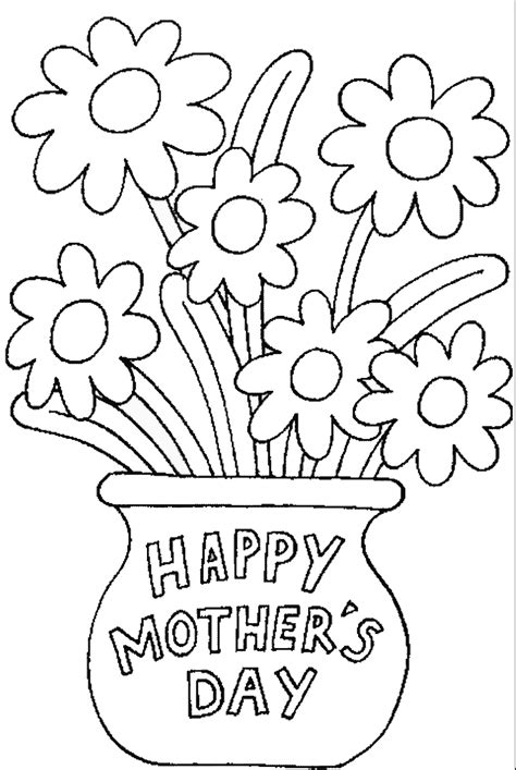 happy mothers day coloring pages printable