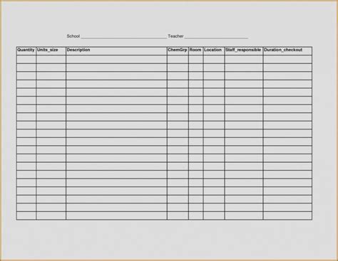 blank spreadsheet template  printable spreadshee blank spreadsheet template