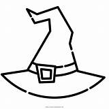 Hat Witch Coloring Pages Halloween Template sketch template