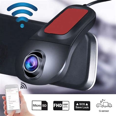 buy mini wifi car dvr camera dual lens full hd p video recorder dashcam