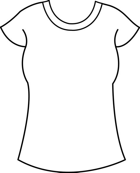 printable clothes templates womens  shirt template  clip art