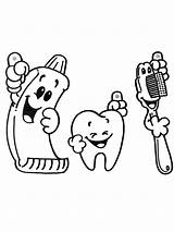 Tooth Coloring Pages Printable Kids sketch template