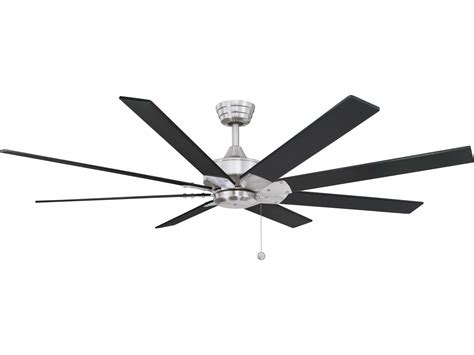 fanimation fans levon ac brushed nickel  wide indoor ceiling fan  reversible brushed