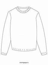 Sweater Coloring Navigation Post Winter Coloringpage Eu sketch template