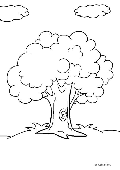 printable tree coloring pages  kids