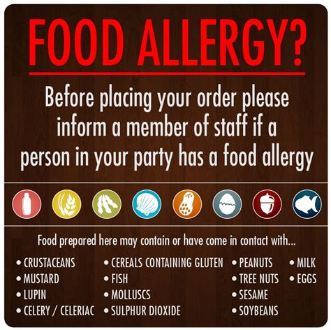 food allergy labels food warning labels food allergen stickers