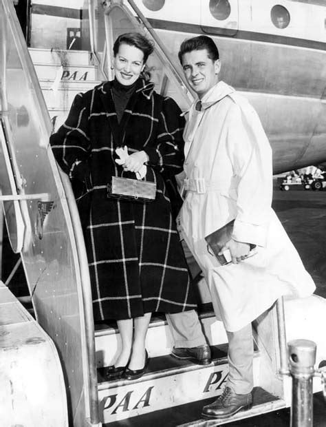 maureen o hara and her brother james board a plane at idlewild airport for london october