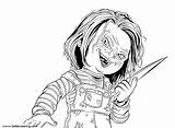 Chucky Coloring Bettercoloring Childs Sketch sketch template