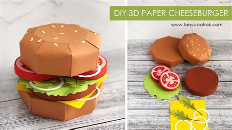 paper cheeseburger cut file