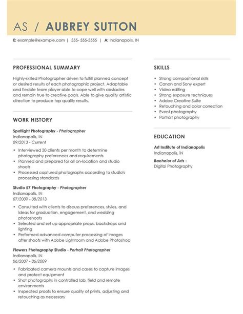 photography resume template abandonedfootnotes blog