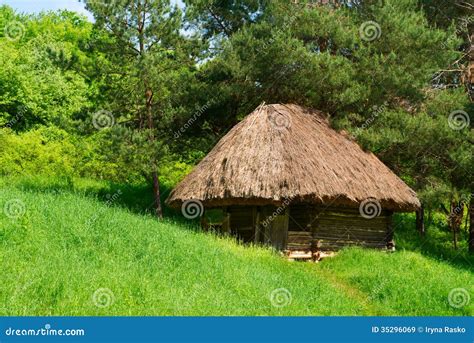 green country authentic wooden house royalty  stock images image