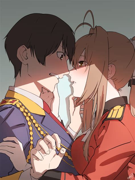 sento isuzu and kanie seiya amagi brilliant park drawn