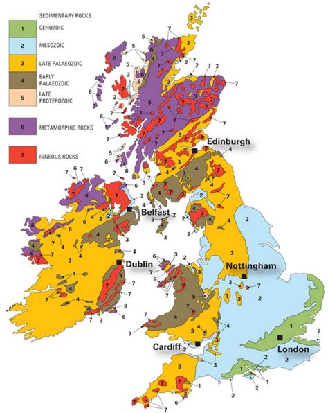 geology   west country colour  geology map