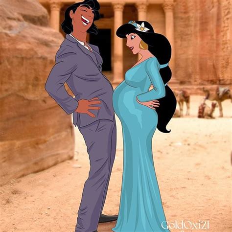 Pregnant Jasmine And Aladdin Best Disney Princess Fan