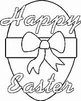 Easter Coloring Pages Happy Print Printable Color Sheets Egg Drawings Line sketch template