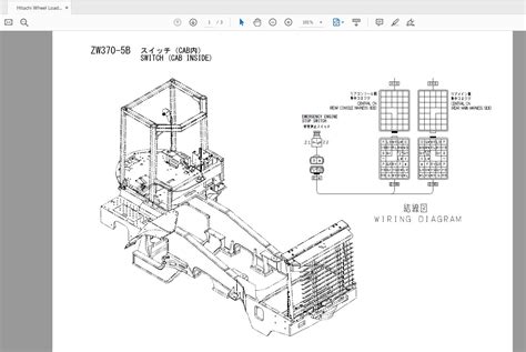 hitachi wheel loader zw  technical workshop manualcircuit diagram auto repair manual