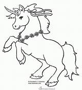 Eenhoorn Paarden Uitprinten Downloaden sketch template
