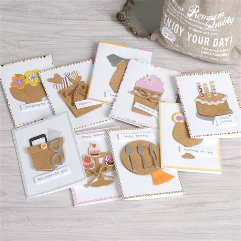 kids handmade cards mini cards paper  cards cute happy birthday small