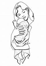 Coloring Pages Mom Baby Choose Board Kids Mothers sketch template