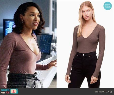 Iris’s Purple Long Sleeved Top On The Flash Celebrity