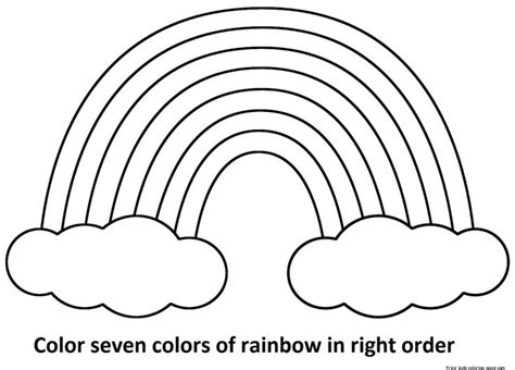 rainbow colors  printable coloring pages  kidsfree