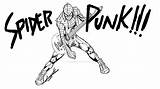 Punk Spider Sketch Verse sketch template