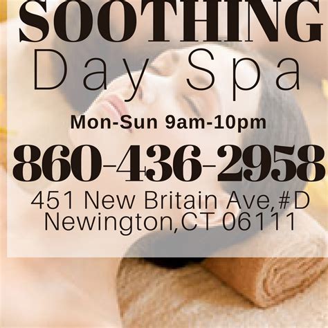 soothing day spa asian massage therapist  newington