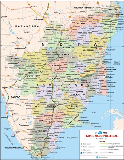 karnataka  tamilnadu map karnataka state  india displaying