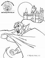 Castle Coloring Dracula 38kb 792px sketch template