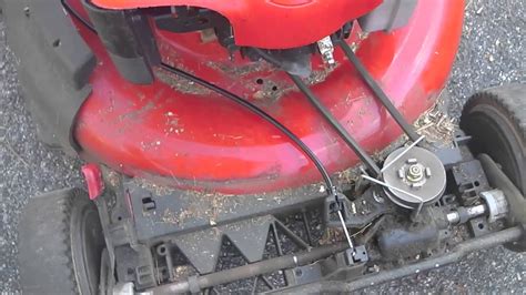 drive cable repair replacement lawnmower troy bilt youtube
