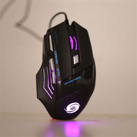 3200 dpi 7 button 7d led optical usb wired gaming mouse mice for laptop