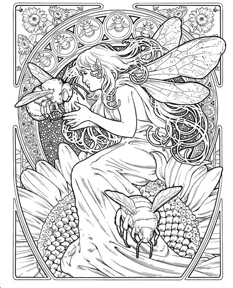 pin  brenda mendenhall  art   fairy coloring pages fairy