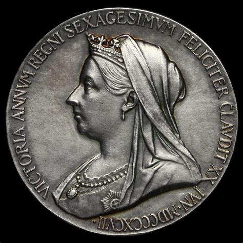 queen victoria official diamond jubilee silver medal