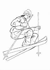 Skiing Coloring Pages Sports Kidspressmagazine Books Kids Skis Activities Now Color Template sketch template